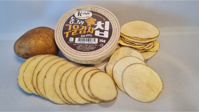 노슈가 노솔트 노오일 오직 100% 감자만으로 구운감자칩 1용기 75g, 2개