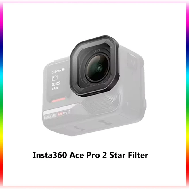 인스타360 에이스 프로 2 스타 필터클로즈업 렌즈시네마틱 렌즈울트라 와이드 렌즈블랙 소프트 필터 공식, 02 Star Filter