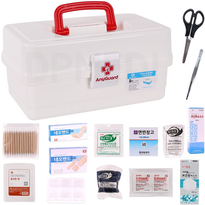애니가드 구급함 중형 14종세트 구급상자, 1개