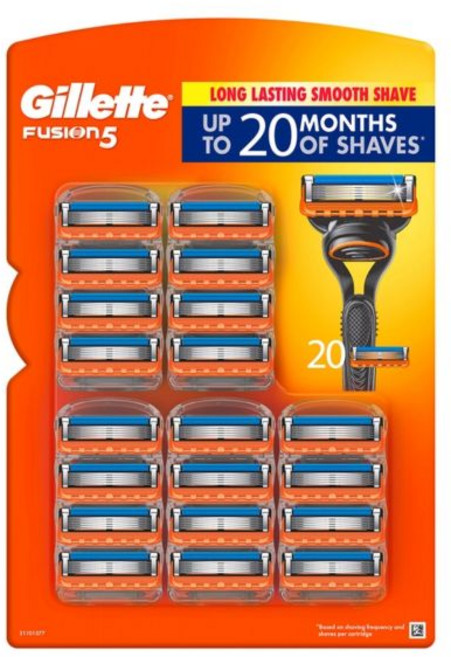 코스트코 gillette 질레트 면도날 20개 세트 퓨전5 자극최소 정밀면도용