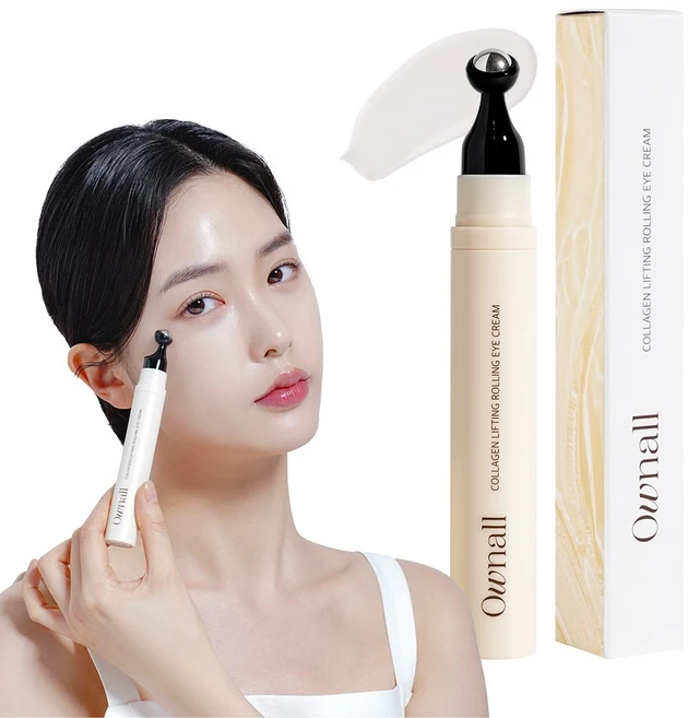 오운올 바르는 단백질 콜라겐 리프팅 롤링 아이 크림, 15ml, 1개 - 쿠팡