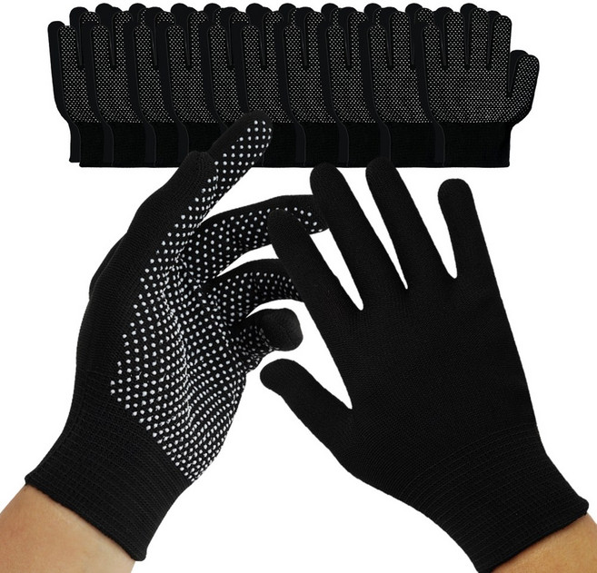 티렉스 작업용 도트장갑 손바닥 점박이장갑 코팅장갑 엠보싱장갑 10켤레, 10개, 블랙