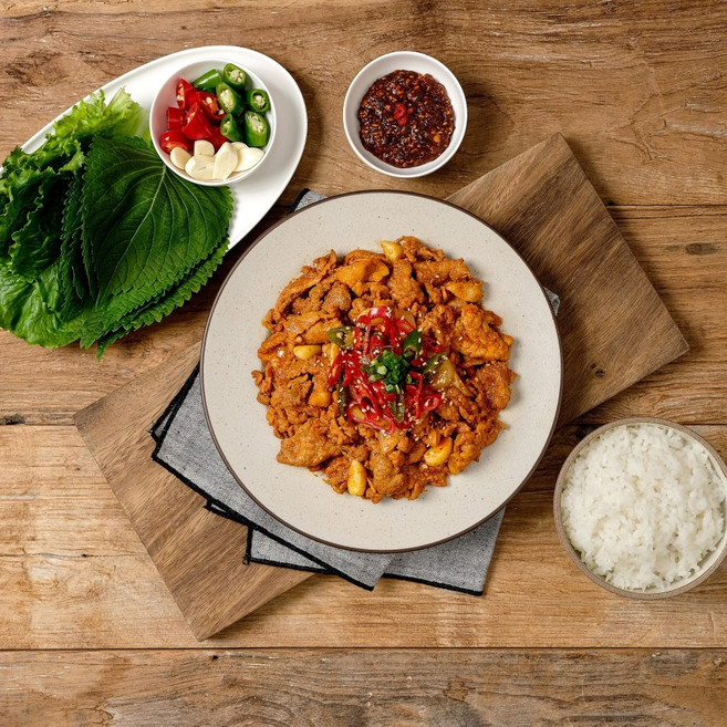 [고기듬뿍] 해돈채 돼지불고기 제육볶음 캠핑 두루치기 밀키트 불백 고기볶음, 1개, 500g