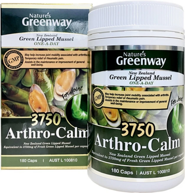 네이쳐스그린웨이 뉴질랜드 고함량 초록입홍합 아스로캄 3 750mg 180캡슐, 1개, 180정, 180정 - 쿠팡