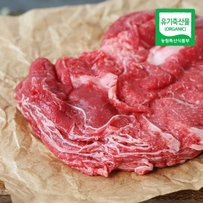 지리산 산청 유기농 한우 불고기 목심 300g, 없음, 1개