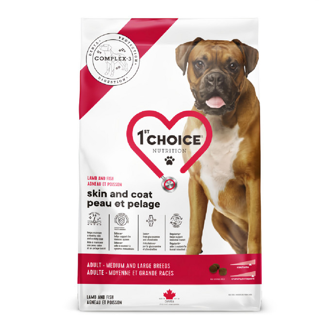 1st Choice 瑪丁第一優鮮 低過敏全犬種成犬配方 乾飼料, 羊肉 + 鯡魚, 2kg, 1袋