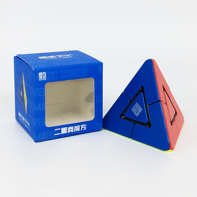 MoYu MeiLong Pyraminx Duo Magic Tower 뭐위 메이롱 피라밍크스 듀오 매직 타워 루빅스/20개이상 구매시 마론 8색펜 1개 증정, 혼합색상