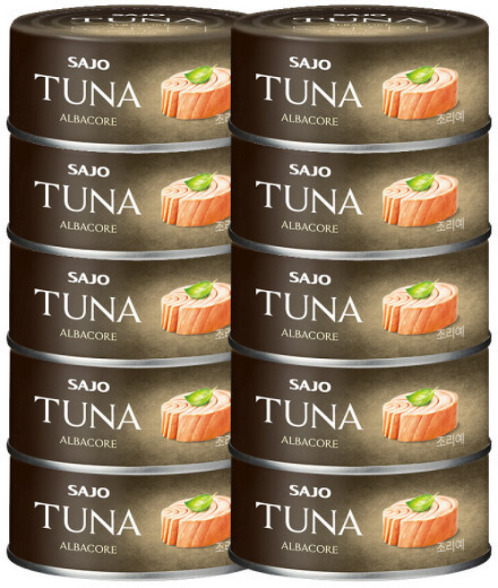 사조 프리미엄참치 알바코, 10개, 100g