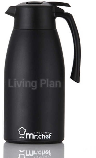리빙플랜 미스터셰프 고성능 진공보냉병 MR-CA2000 화이트/블랙, 2000ml, 화이트, 1개