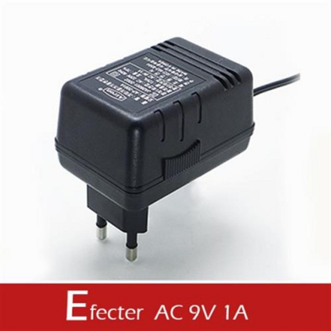 AC 9V 1A 교류 어댑터 안전사, 블랙, 1개