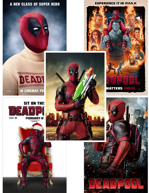 데드풀1 빈티지 굿즈 인테리어 영화포스터 현관문 벽꾸미기, K-4551, 20cm x 30cm