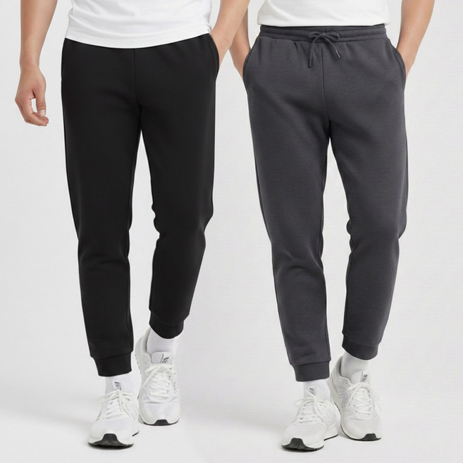 1+1 모션 남자 일자 스판 밴딩 바지 카고 조거 팬츠 슬랙스 빅사이즈 트레이닝 작업복