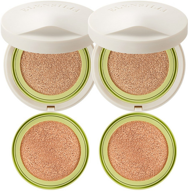 [엘렌실라] 예쁜 피부결 표현 글로우 럭스 쿠션 21호 본품2개 + 리필2개, 1개