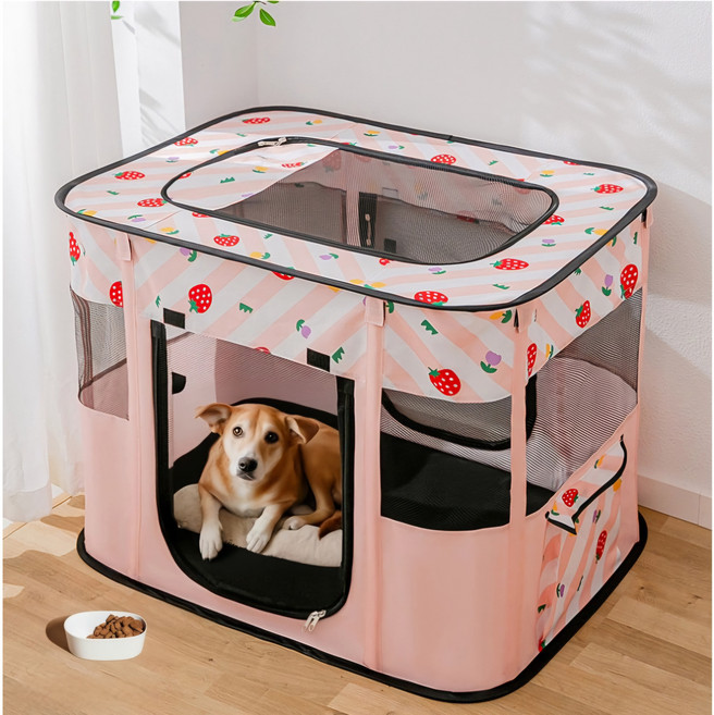 반려동물 출산 산실 하우스 CYTGIUH, 핑크, 1개