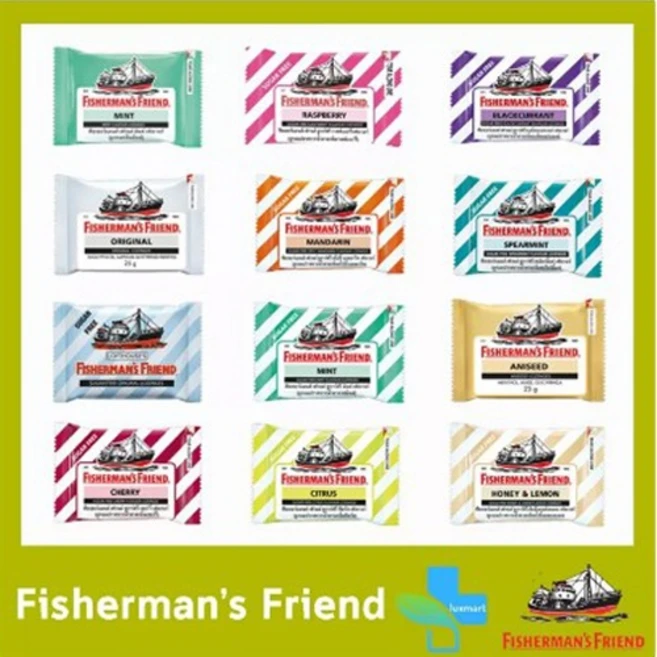피셔맨 프렌드 14가지 맛 캔디 잠깨는 사탕 Fishermans Friend, 04. HONEY LEMON (허니 레몬), 1개, 25g - 쿠팡