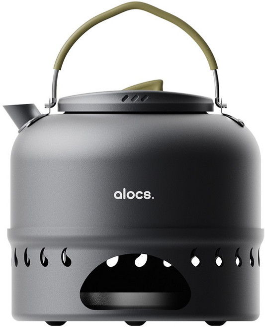 알록스 야외 캠핑용 주전자 세트, 1개, 그레이