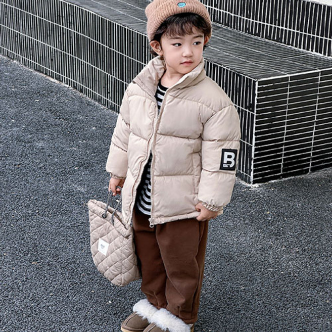 소소키즈 남아 여아 공용 B 숏패딩 아동 키즈 주니어 겨울 아우더 점퍼 120-160