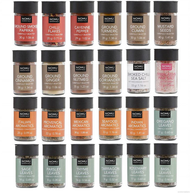 노무 스파이스 스타터 24종 시즈닝 키트, 24개, 30g