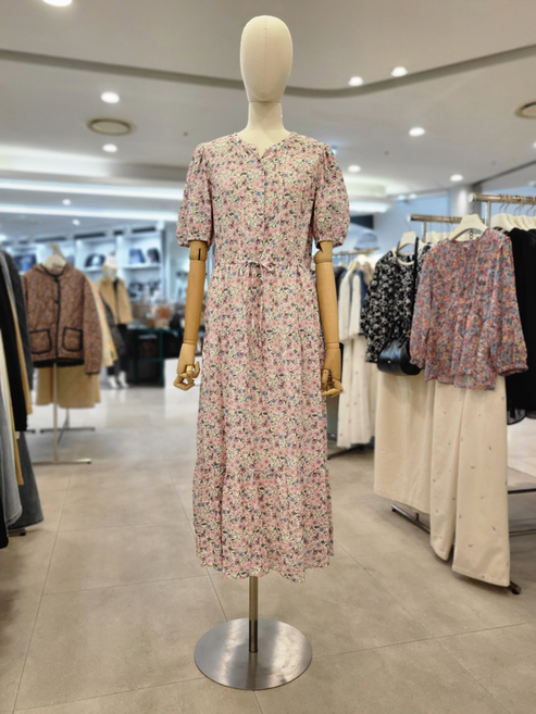 써스데이아일랜드 플라워 핀턱 원피스 T254MOP217W