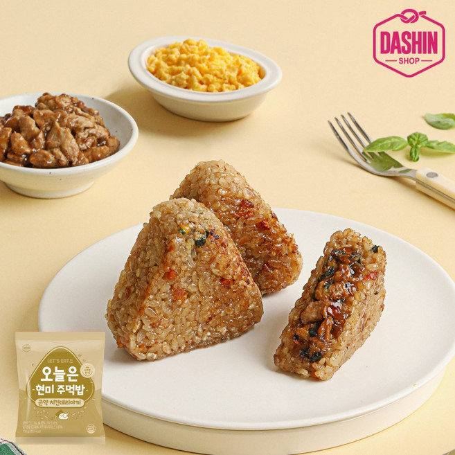 [다신샵] 오늘은현미주먹밥 치킨데리야끼 100g, 20개