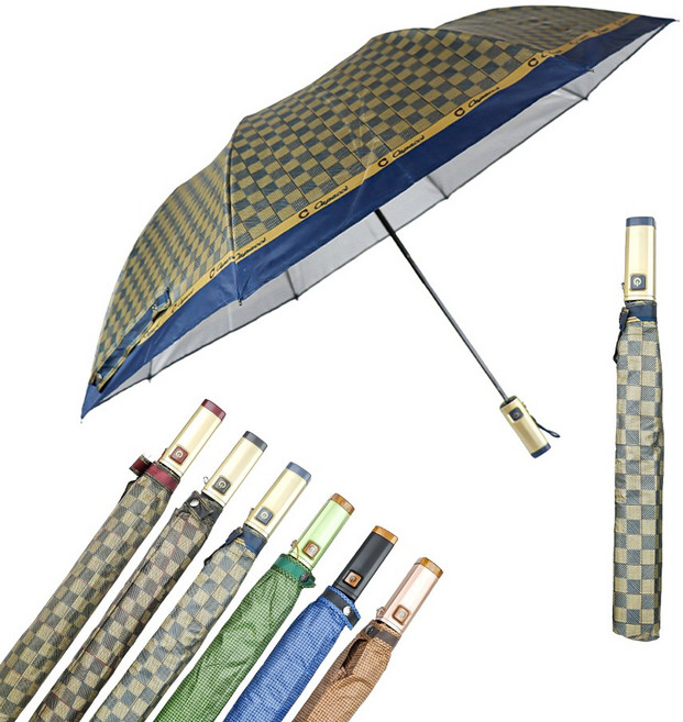 가파치 체크 2단 자동우산 접이식우산