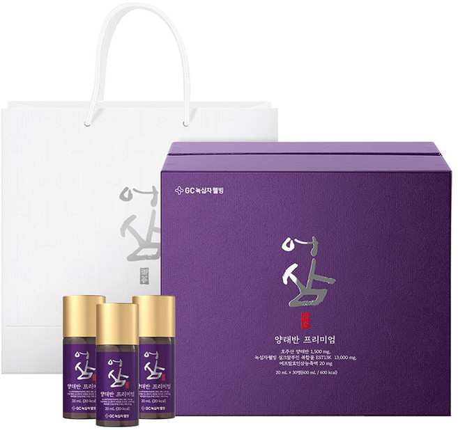 어삼 양태반 프리미엄 + 쇼핑백 세트, 20ml, 30개