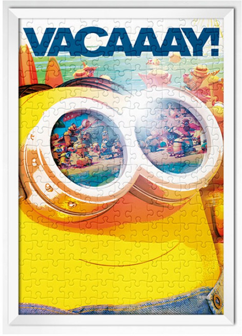 500피스 직소퍼즐 미니언즈의 여름나기 (액자옵션선택) AL5321, 1개, 퍼즐+슬림우드화이트 직소퍼즐액자포함, 500조각