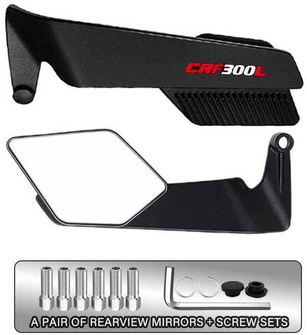 아프리카트윈 오토바이 백미러 광각 윈드 윙 사이드, 1개, 5. Mirror-CRF300L