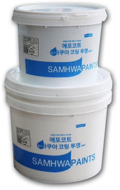 삼화페인트 수용성 에폭시페인트 에포코트 아쿠아 상도, 1개, 8L, 투명