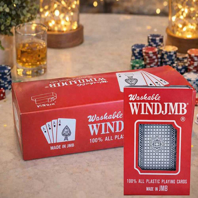 바람길 JMB 윈드 포커 트럼프카드 일본산, 12개, 레드