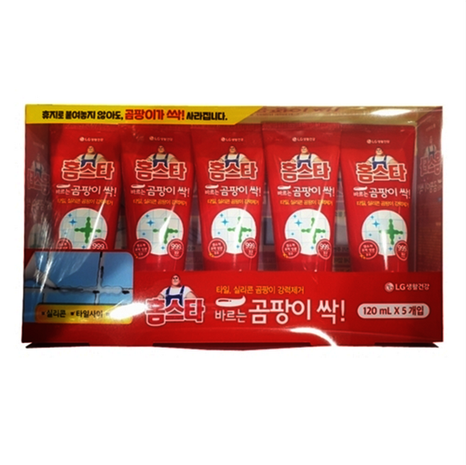홈스타 바르는 곰팡이싹 k 벽 벽지 욕실 / 벽 벽지 욕실 화장실 베란다, 1개, 120ml