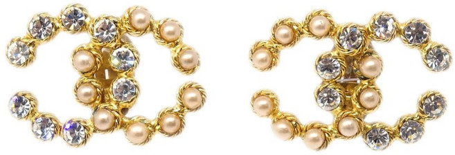 샤넬 중고 1990-2000's CC 클립온 이어링