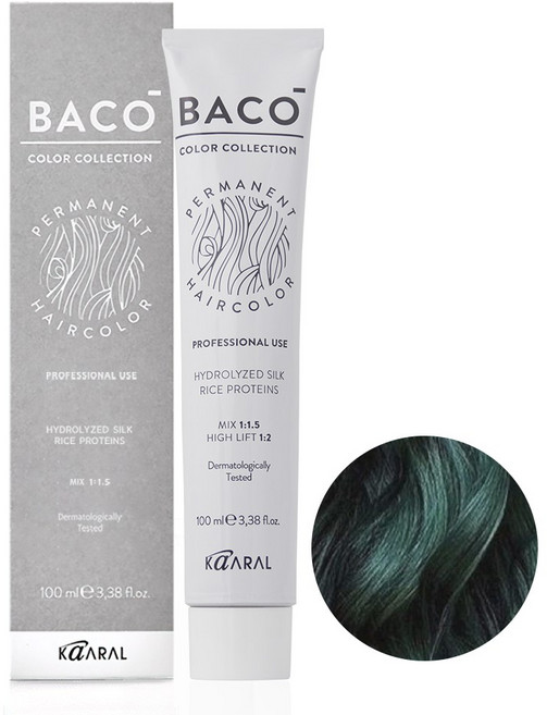 카랄 바코염색약 컬러 컬렉션 고밀도 색소함량이높은 헤어염색약 조정색, 에너지그린_GR1, 1개