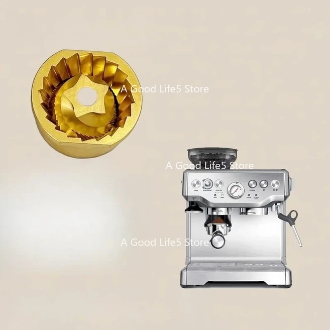 BREVILLE 커피 머신 그라인딩 커터에 적용 스테인레스 스틸 라이트 베이크 콩 액세서리 875/870/876, 01 titanium plating