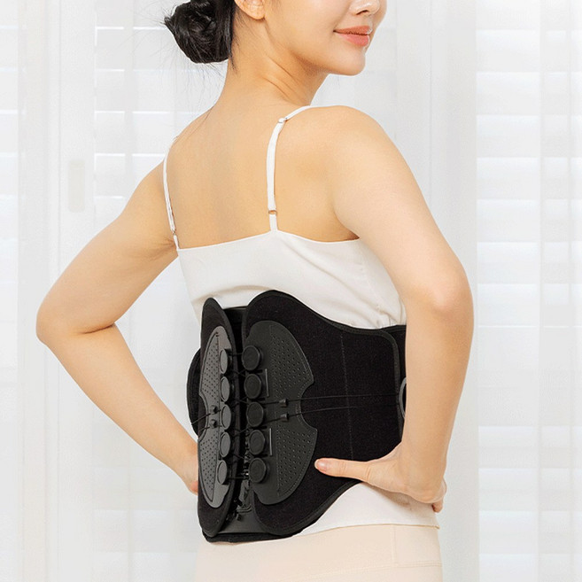 쉬핑 얇은 허리보호대 허리복대 빅사이즈 척추 압박밴드 지지대, 1개