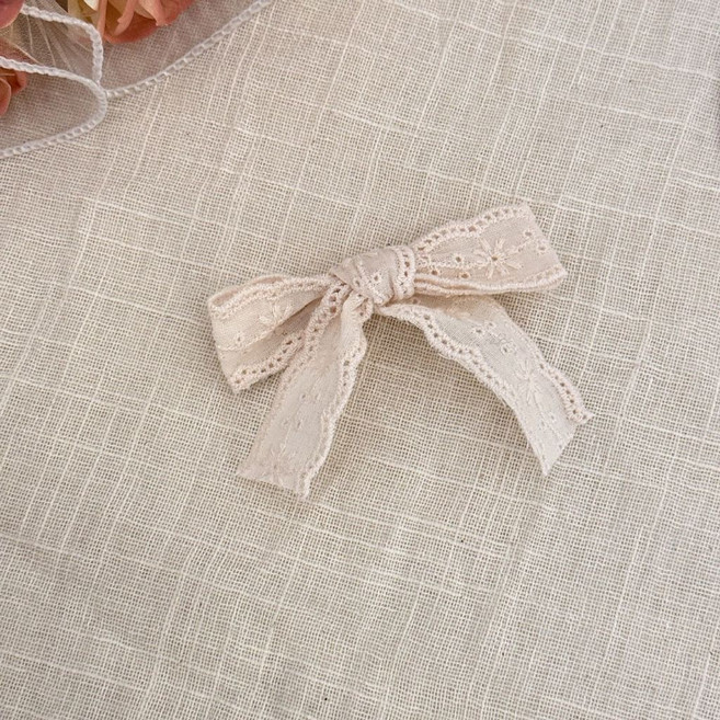 芭蕾蝴蝶結髮夾 蕾絲蝴蝶結 髮飾