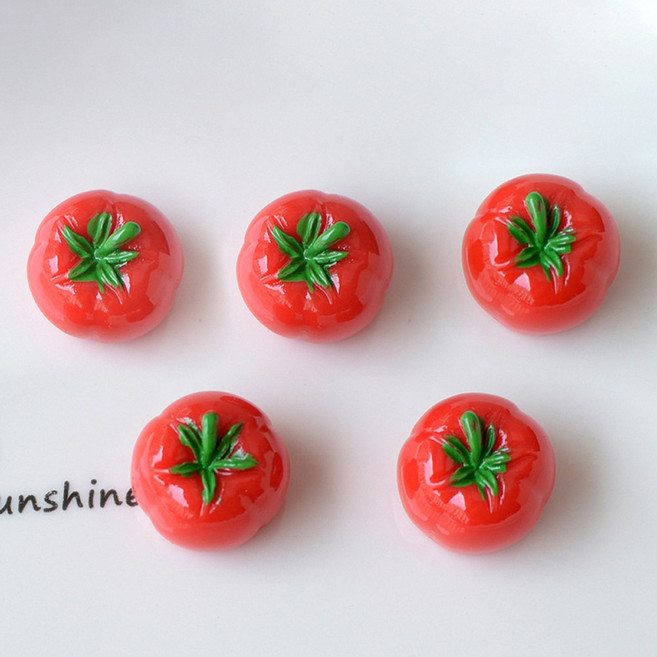 언니의추천 토마토 냉장고자석 메모홀더 마그넷 5P, 2개, 레드