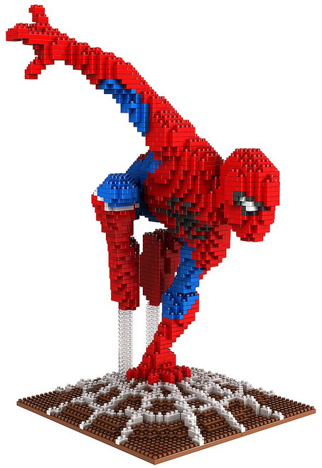 [알꿀밤-나노블럭-히어로] LP빅 스파이더 히어로, 1개