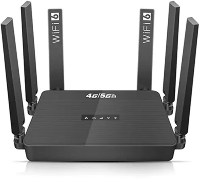 4G 5G LTE 셀룰러 라우터 SIM 카드 슬롯 배터리 지원 유럽용 32명 사용자 지원 무선 와이파이 라우터, 01 black, 1개