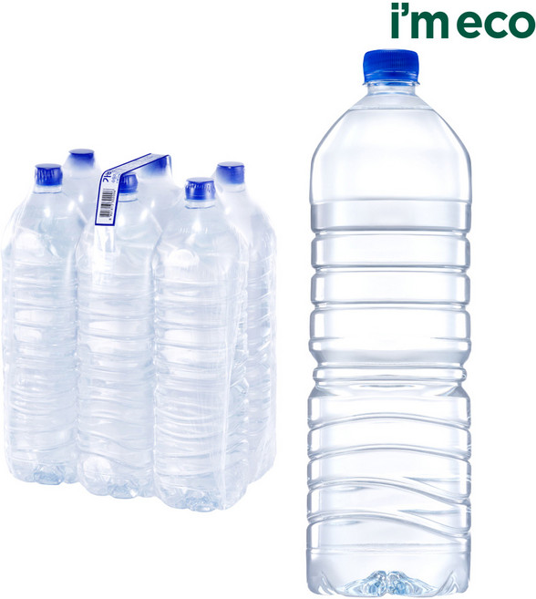 아임에코 가벼운샘 생수 무라벨, 2L, 18개