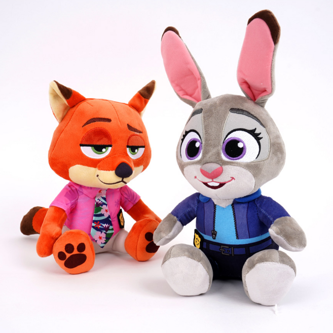 주토피아 2 주디 25cm 디즈니 봉제인형 애착 캐릭터 굿즈 어린이 선물, 02. 주토피아 2 닉 인형 25cm