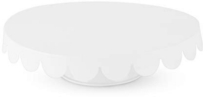 Cakewalk (Party) Stainless Steel Metal Cake Cupcake Stand Home Decor Accessory One Size White, 1개