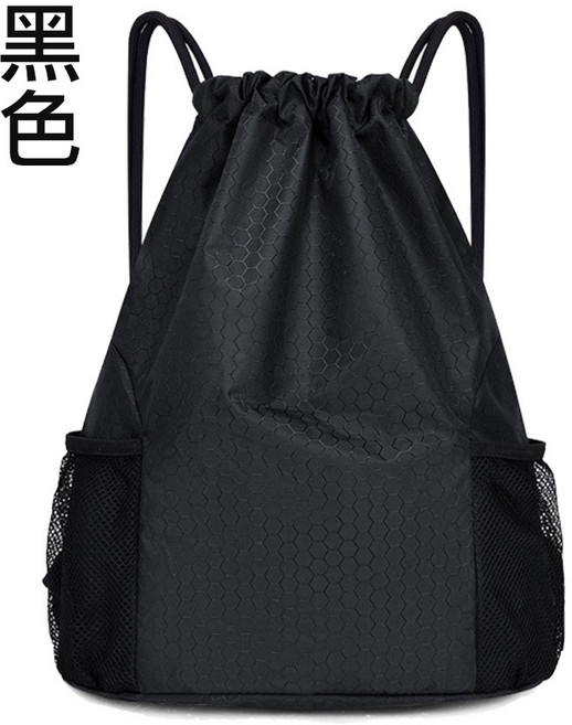 COMET 雙肩運動束口背包, 1個, 黑色