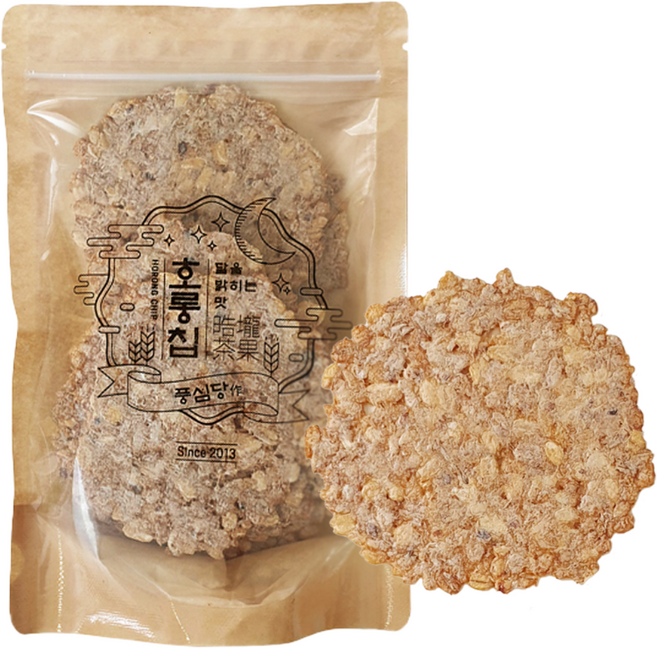 풍심당 호롱칩 국내산 현미 귀리 수수 보리 누룽지칩 쌀 과자 회사 간식 저당간식 건강간식, 100g, 1개