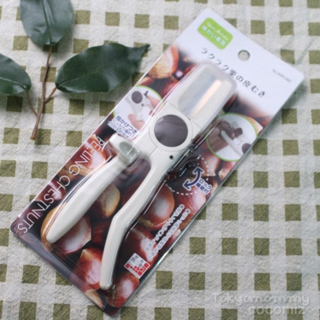 (일본)시모무라 생밤칼 밤가위 밤껍질제거기 껍질탈피기, 1개