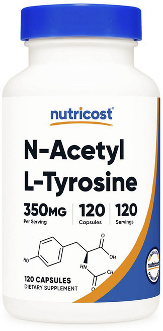 nutricost N-乙醯基L-酪胺酸膠囊 350mg, 120顆, 1罐