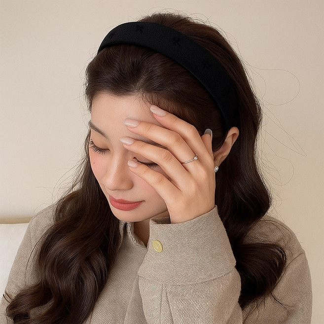 미즈코스 간편한 세안 잔머리 앞머리 정리 화장 찍찍이 머리카락 고정