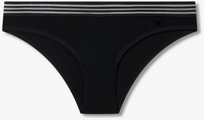 [매장정품] 엠포리오 아르마니 언더웨어 EMPORIO ARMANI UNDERWEAR 여성 이글 로고 리브드 브리프_블랙_0826111532 2601703708