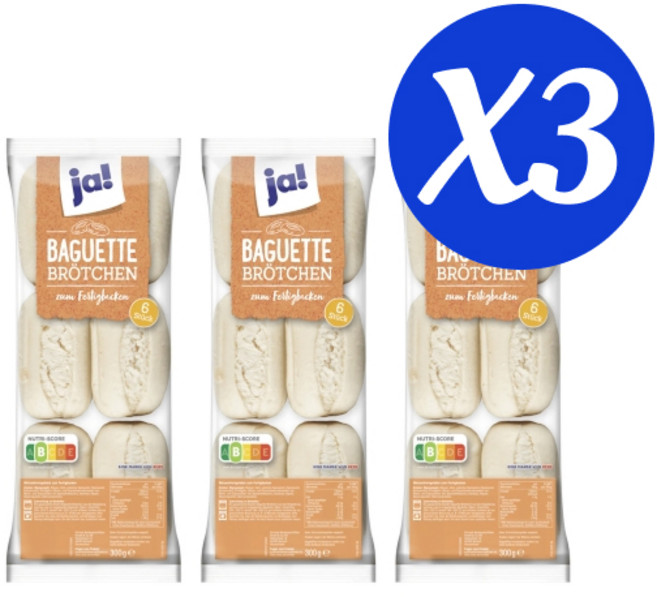 독일 빵 JA 바게트 브로첸 6개입(3개묶음)X3개