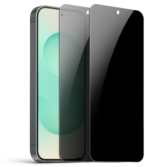 다이아큐브 갤럭시 S25플러스 S24플러스 공용 빠른지문인식 사생활보호 슬림강화 9H 고경도 듀얼유리코팅 저지문AF 액정보호필름 2P 정렬가이드핀제공, 2개